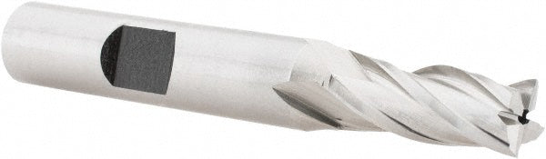 Hertel E1031020 Square End Mill 5/16'' Dia, 3/4'' LOC, 3/8'' Shank Dia, 2-1/2'' OAL, 4 Flutes, High Speed Steel