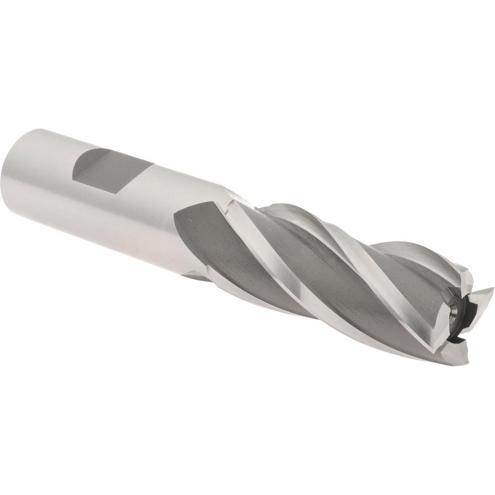 Hertel E1031917 Square End Mill 25/32'' Dia, 1-7/8'' LOC, 3/4'' Shank Dia, 4-1/8'' OAL, 4 Flutes, High Speed Steel