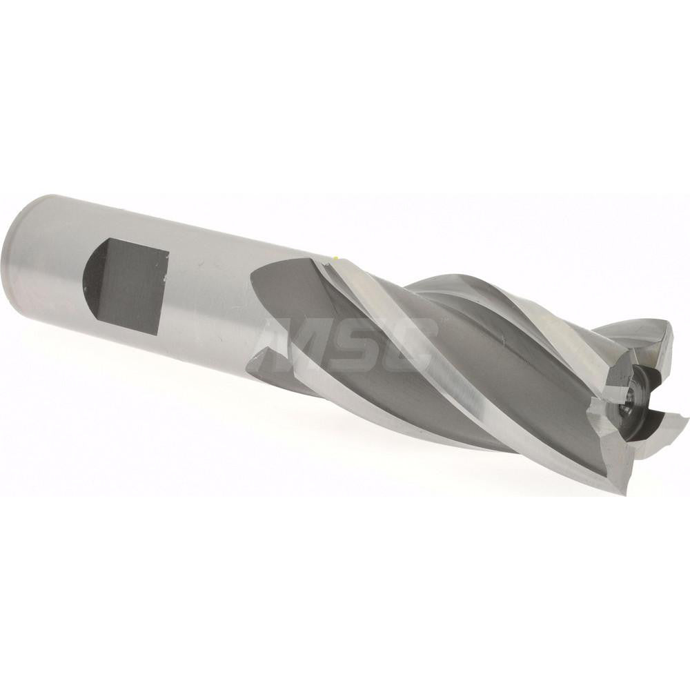 Hertel E1031911 Square End Mill 7/8'' Dia, 1-7/8'' LOC, 3/4'' Shank Dia, 4-1/8'' OAL, 4 Flutes, High Speed Steel
