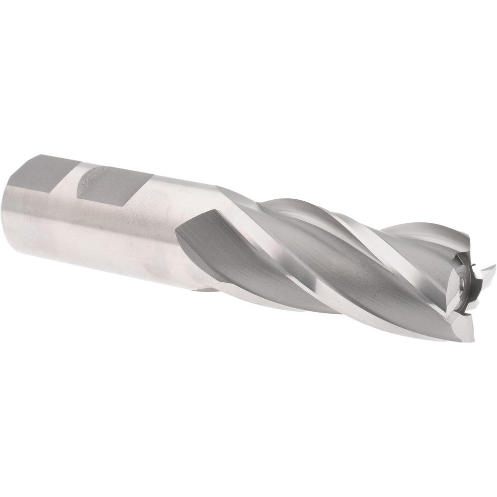 Hertel E1031056 Square End Mill 7/8" Dia, 4 Flutes, 1-7/8" LOC, High Speed Steel, 30 &deg Helix