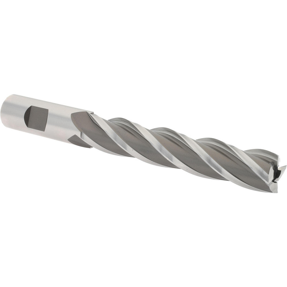 Hertel E1036048 Square End Mill 3/4'' Dia, 4'' LOC, 3/4'' Shank Dia, 6-1/4'' OAL, 4 Flutes, High Speed Steel