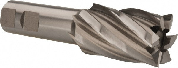 Hertel E1032921 Square End Mill 1-1/4'' Dia, 2'' LOC, 7/8'' Shank Dia, 4-1/2'' OAL, 6 Flutes, High Speed Steel