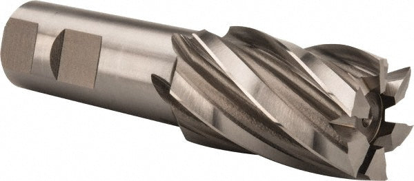 Hertel E1032901 Square End Mill 1-1/4'' Dia, 2'' LOC, 1'' Shank Dia, 4-1/2'' OAL, 6 Flutes, High Speed Steel