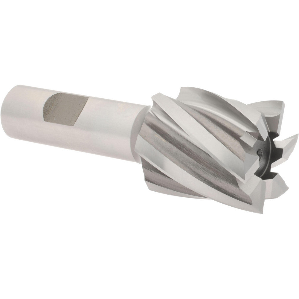 Hertel E103212401 Square End Mill 1-3/8'' Dia, 1-1/2'' LOC, 3/4'' Shank Dia, 3-7/8'' OAL, 6 Flutes, High Speed Steel