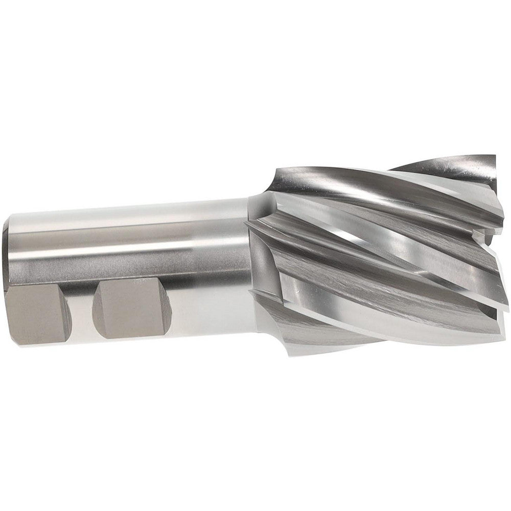Hertel E1032148 Square End Mill 1-3/4" Dia, 6 Flutes, 2" LOC, High Speed Steel, 30 &deg Helix