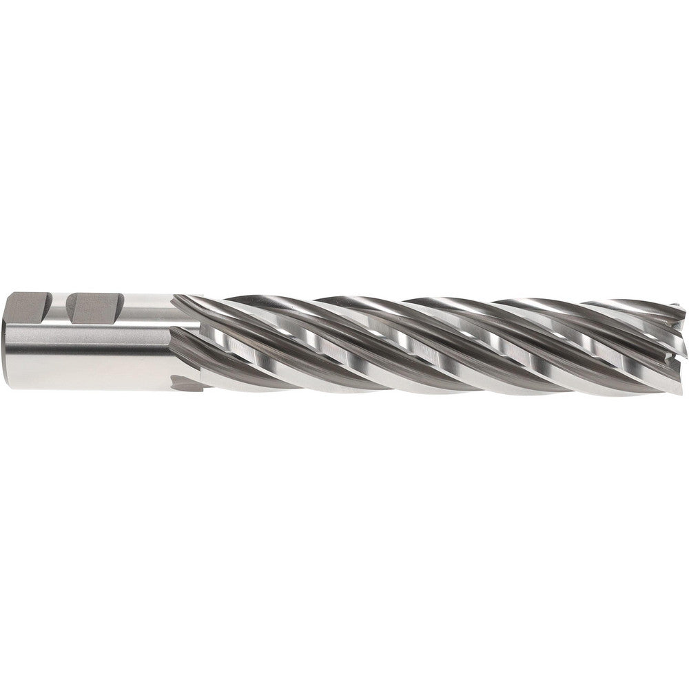 Hertel E1037116 Square End Mill 1-1/4" Dia, 6 Flutes, 6" LOC, High Speed Steel, 30 &deg Helix