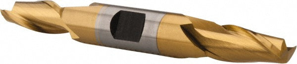 Hertel E8050026 Square End Mill 13/32'' Dia, 13/16'' LOC, 1/2'' Shank Dia, 3-3/4'' OAL, 2 Flutes, High Speed Steel