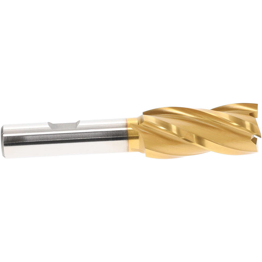 Hertel E8031908 Square End Mill 3/4" Dia, 4 Flutes, 1-5/8" LOC, High Speed Steel, 30 &deg Helix