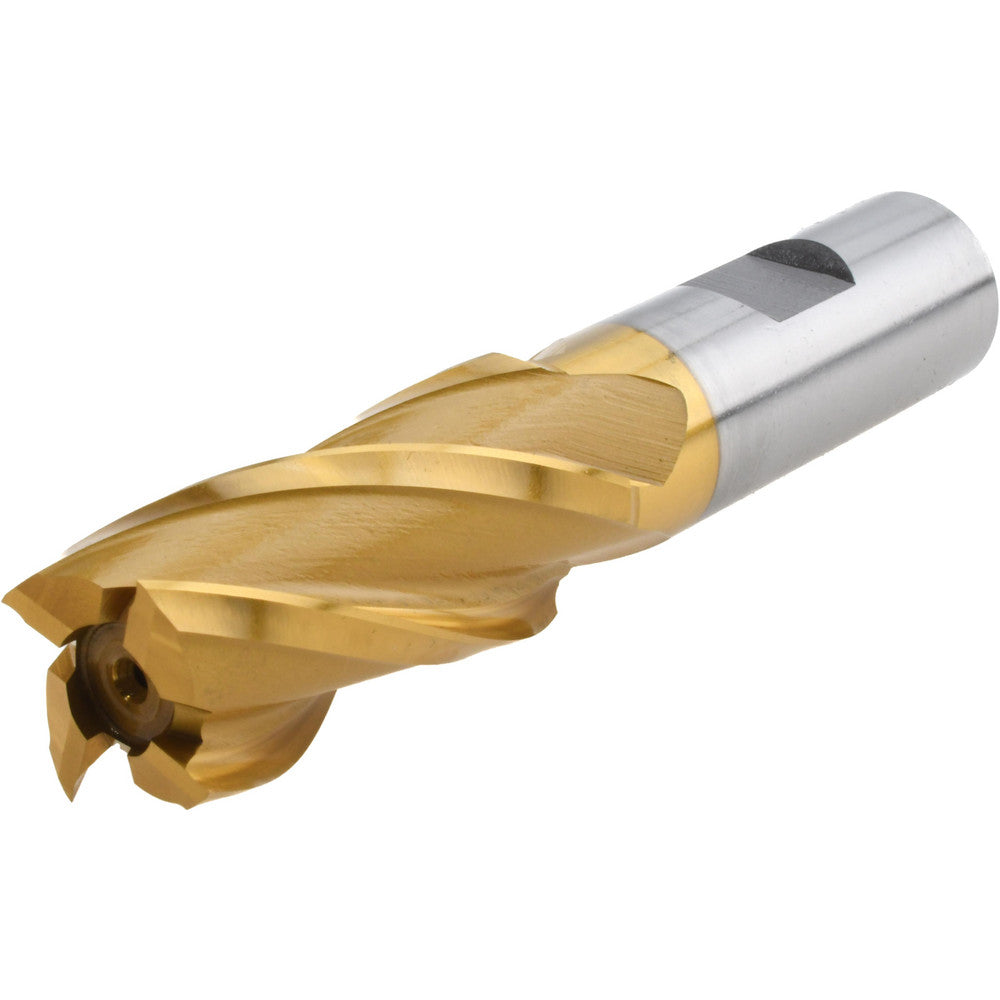 Hertel E8031911 Square End Mill 7/8'' Dia, 1-7/8'' LOC, 3/4'' Shank Dia, 4-1/8'' OAL, 4 Flutes, High Speed Steel