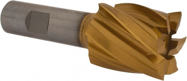 Hertel E803212401 Square End Mill 1-3/8'' Dia, 1-1/2'' LOC, 3/4'' Shank Dia, 3-7/8'' OAL, 6 Flutes, High Speed Steel