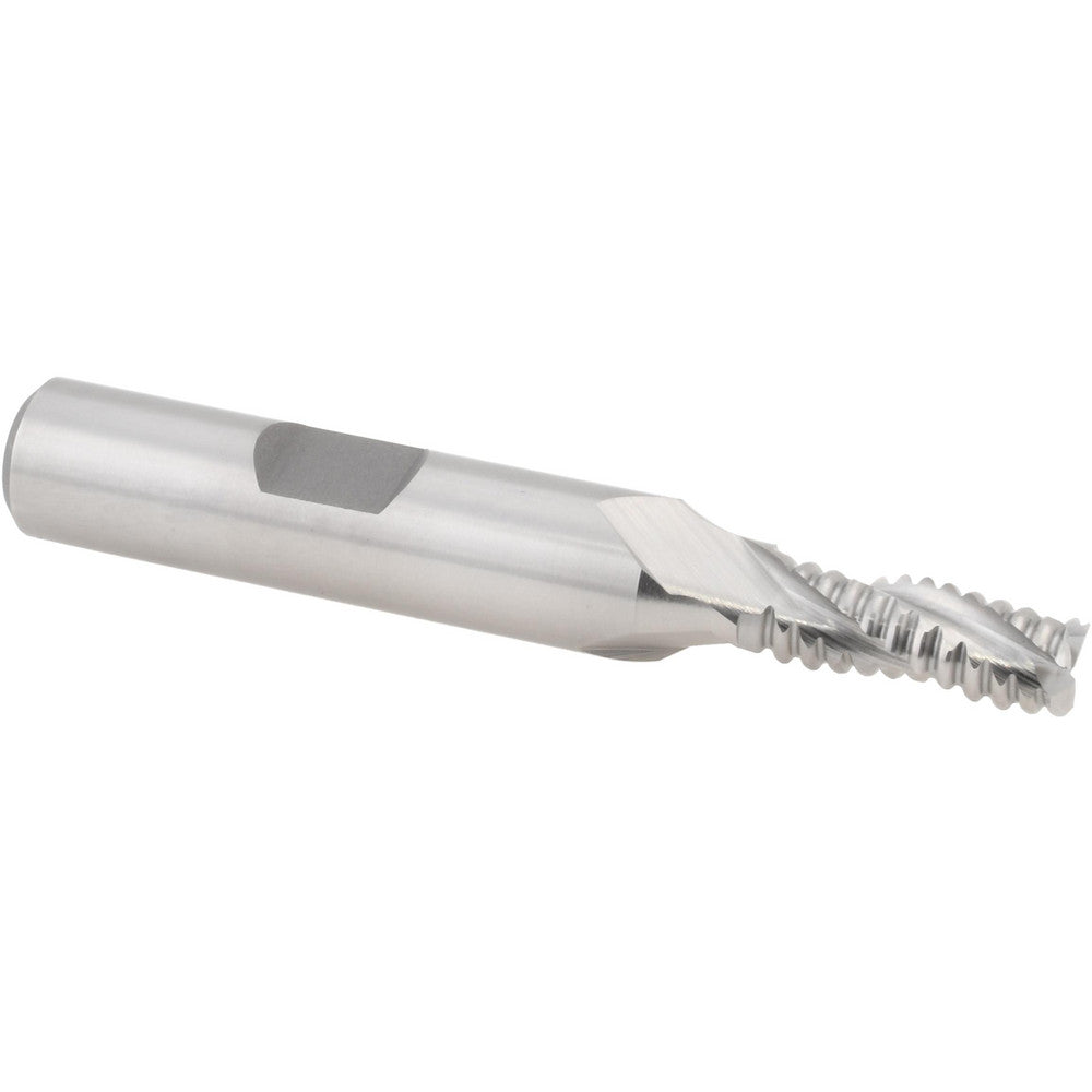 Hertel 41120346 Roughing End Mill 1/4" Dia, 3 Flute, Coarse Pitch, Single End, Cobalt