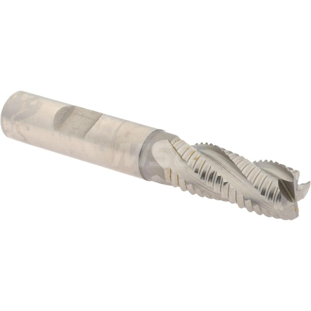 Hertel 41120387 Roughing End Mill 1/2" Dia, 4 Flute, Single End, Cobalt