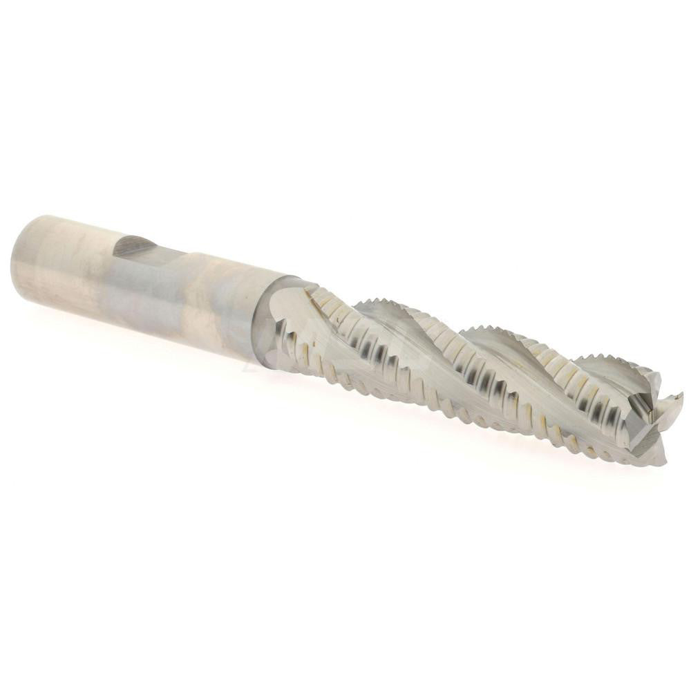 Hertel 41120395 Roughing End Mill 1/2" Dia, 4 Flute, Single End, Cobalt