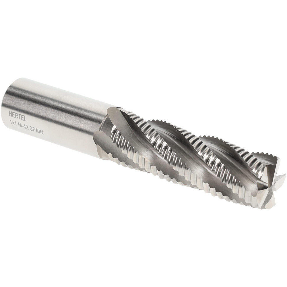 Hertel 41120825 Roughing End Mill 1" Dia, 5 Flute, Coarse Pitch, Single End, Cobalt