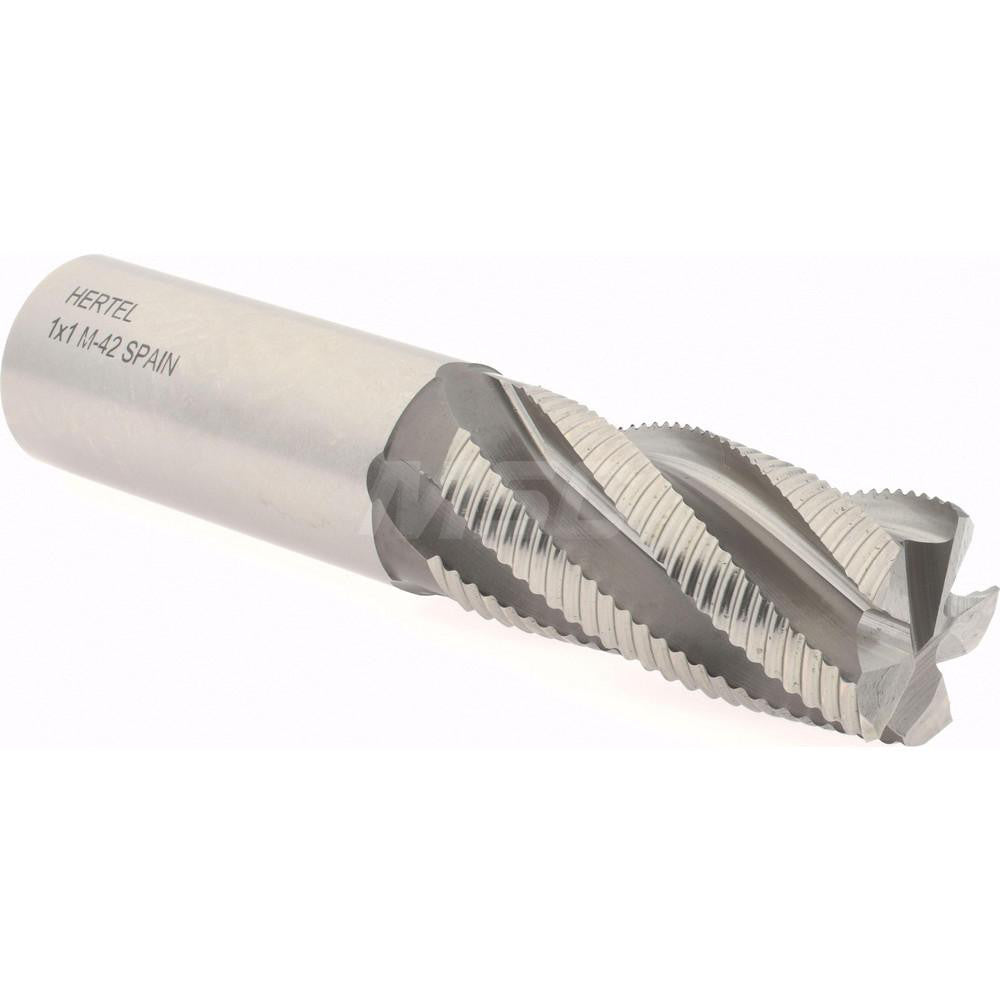 Hertel 41120858 Roughing End Mill 1" Dia, 5 Flute, Single End, Cobalt