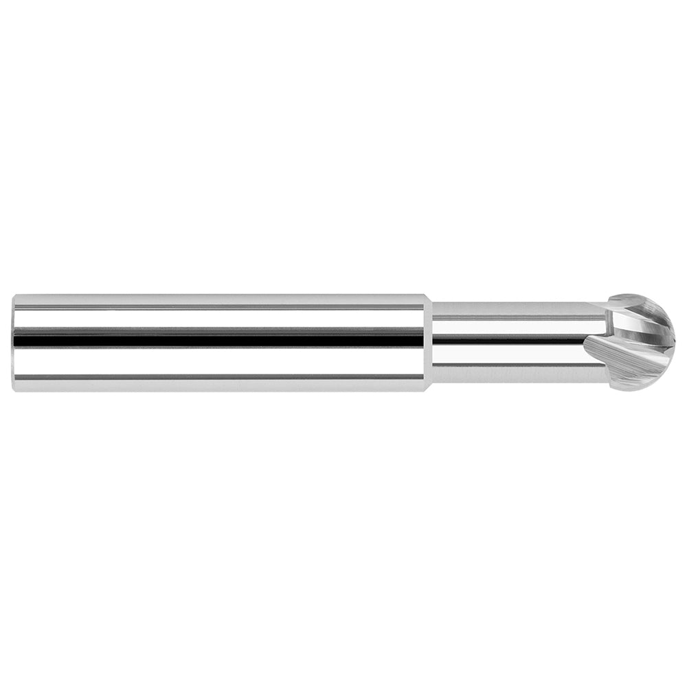 Harvey Tool 22808 Undercutting End Mill 1/8" Dia, 4 Flute, 0.0625" Radius, Solid Carbide