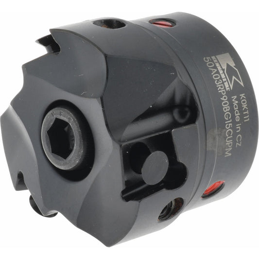 Kennametal 1803175 2" Cut Diam, 3/4" Arbor Hole Diam, 0.394" Max Depth, Indexable Square-Shoulder Face Mill