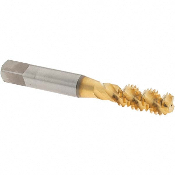 OSG 1430905 Spiral Flute Tap 3/8-16, UNC, 3 Flute, Bottoming Chamfer, 3B Class of Fit, High-Speed Steel, TiN Finish