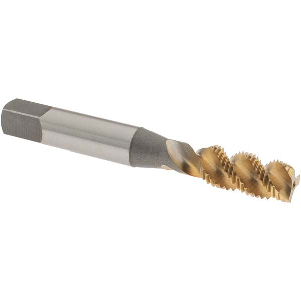 OSG 1431005 Spiral Flute Tap 3/8-24, UNF, 3 Flute, Plug Chamfer, 3B Class of Fit, High-Speed Steel, TiN Finish