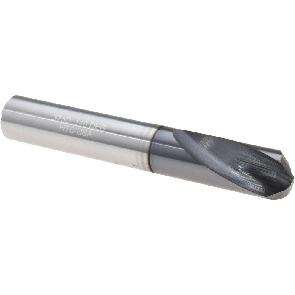 Harvey Tool 41024-C3 Spotting Drill 3/8" Dia, 140 deg, 2-1/2" OAL, Solid Carbide
