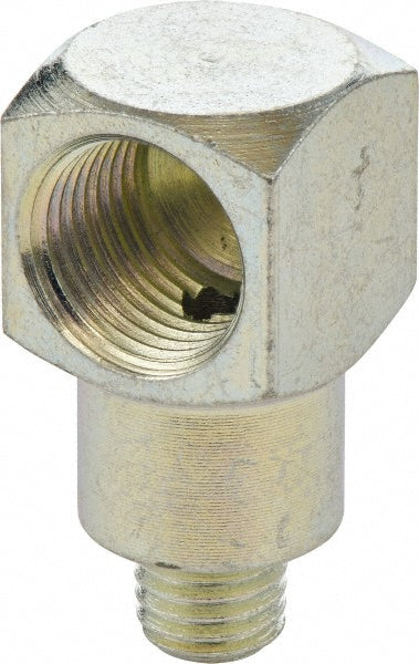 Umeta 5546159 Grease Fitting Adapter 1/4-28 Male NPT, 1/8" Female NPT, 90 &deg Head Angle