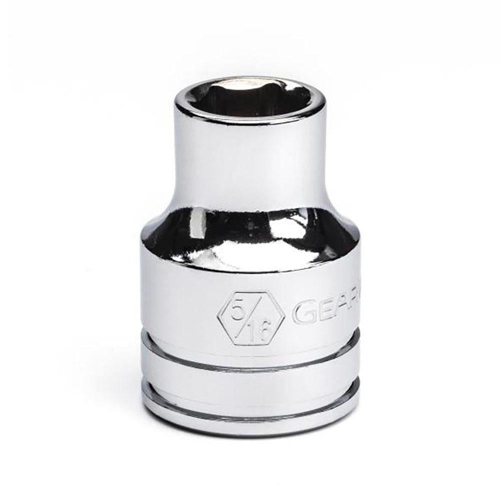 GEARWRENCH 80351 Standard Hand Socket 3/8 Drive, 5/16" Socket, 6 Points, Tether Capable