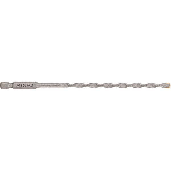 DeWALT DWA5101 3/16" Diam, Hex Shank, Steel Rotary & Hammer Drill Bit