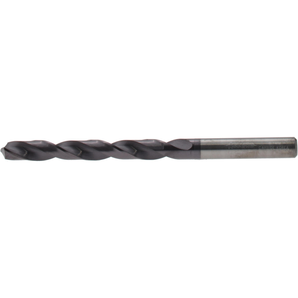 Accupro DH430081 Jobber Length Drill Bit 8.10 mm (0.3189) Dia, 118 deg, Solid Carbide