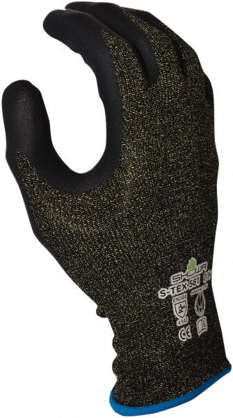 SHOWA S-TEX581M-07 Cut & Abrasion-Resistant Gloves Size M, ANSI Cut A5, Foam Nitrile, Polyester, Nylon, Stainless Steel & Kevlar