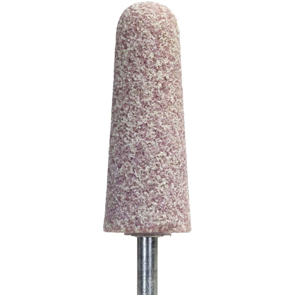 Norton 61463686138 Mounted Point 1" Thick, 1/4" Shank Dia, A3, 36 Grit, Extra Coarse