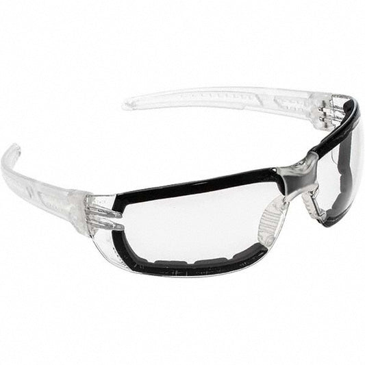 MCR Safety HK310PF Safety Glasses Anti-Fog, Polycarbonate, Clear Lenses, Frameless