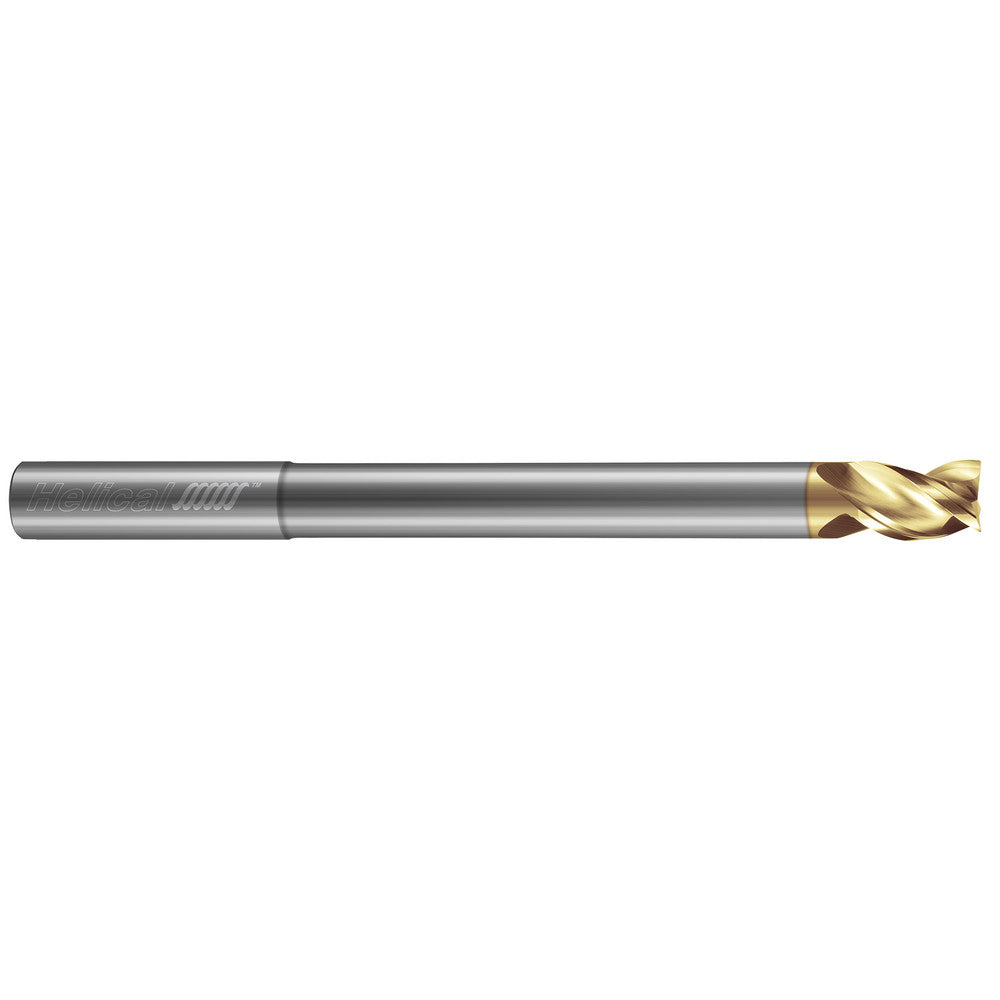 Helical Solutions 46801 Square End Mill 1" Dia, 1-1/4" LOC, 3 Flute, Solid Carbide