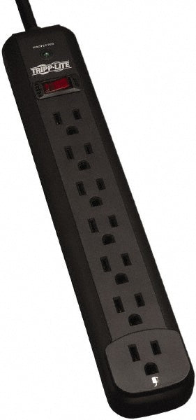 Tripp-Lite TLP712B 7 Outlets, 120 VAC15 Amps, 12' Cord, Power Outlet Strip