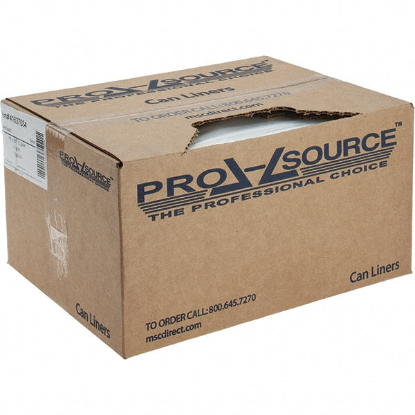 Pro-Source PSDL183060C Pack of (250) 24 Gal Capacity, Clear, Linear Low-Denstiy Polyethylene (LLDPE), Hazardous Waste Bags