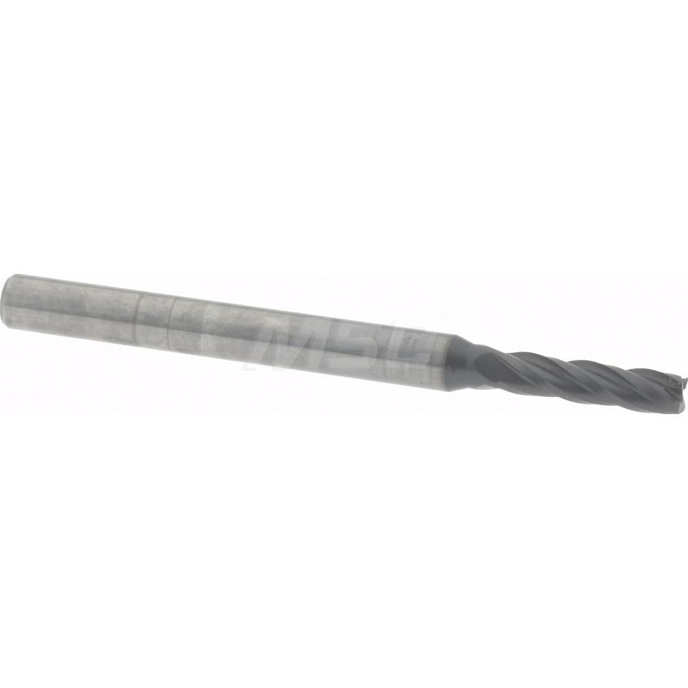 OSG 404-093911 Square End Mill 3/32'' Dia, 3/8'' LOC, 1/8'' Shank Dia, 1-1/2'' OAL, 4 Flutes, Solid Carbide
