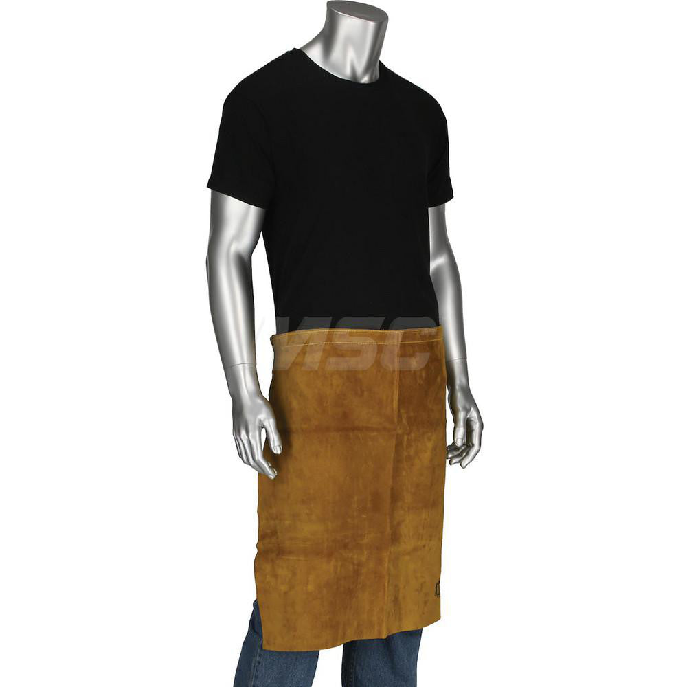 PIP 7012/24 Waist Apron Welding, Leather, 24" OAL, Straps with Side Release Buckles Closure