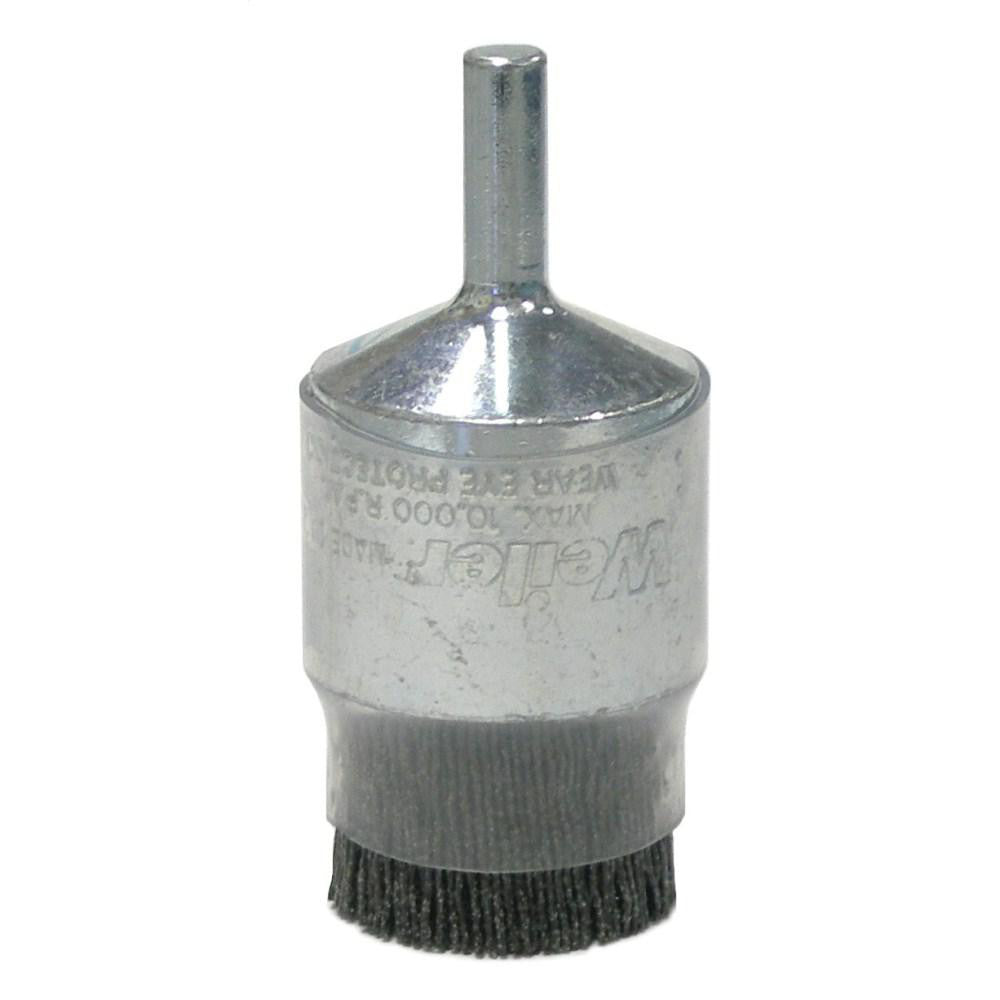 Weiler 86105 End Brushes 1" Dia, Nylon, Crimped Wire