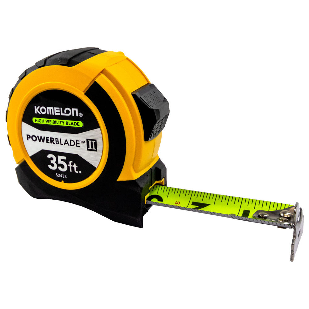 Komelon 52435 Tape Measure 35' Long, 1-1/16" Width, Yellow Blade