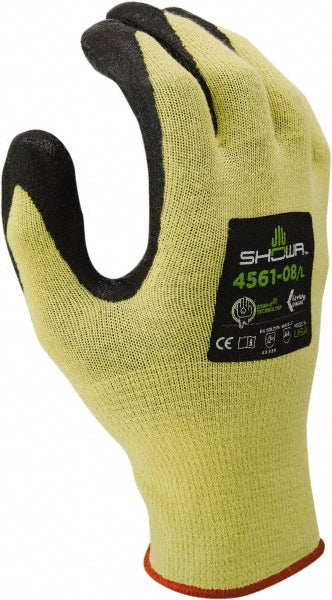 SHOWA 4561XL-09 Cut-Resistant Gloves Size X-Large, ANSI Cut A4, ANSI Puncture 2, Nitrile, Series 4561
