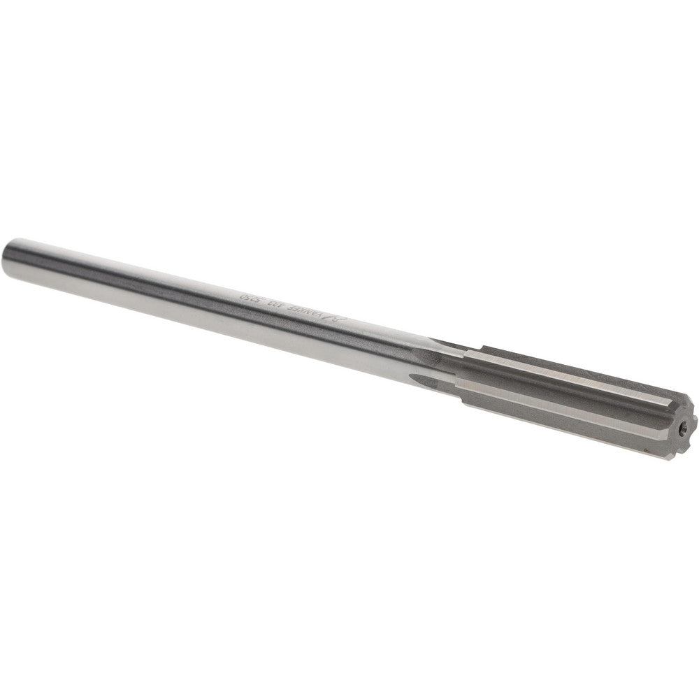 Hertel Reamers 433-0.5250 Chucking Reamer 0.5250" Dia, 8" OAL, 2" Flute Length, Straight Flute, Straight-Cylindrical Shank, HSS
