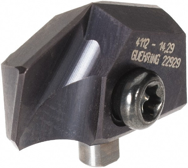 Guhring 9041120142900 Replaceable Drill Tips 4112 9/16" NANO, 0.5626" Dia, 14.29 mm Dia, 140 deg Point,  DK460UF