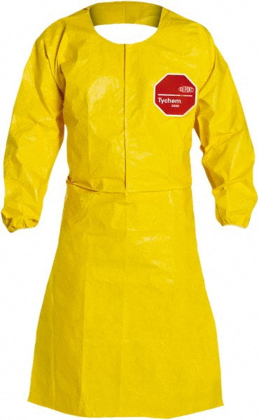 Dupont QC275BYL2X002500 Disposable & Chemical-Resistant Apron  Size  2X-Large,  45-3/4" Length,  10.00 mil Thick,  Yellow
