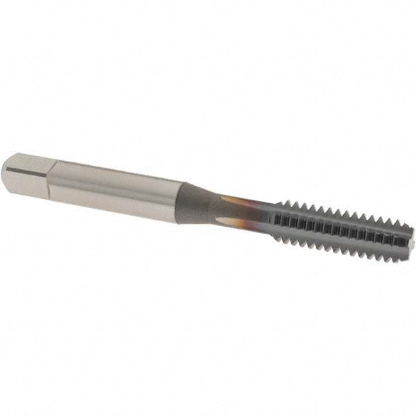 OSG 1120208 Straight Flute Tap 1/4-20 UNC, 4 Flute, Bottoming Chamfer, 3B Class of Fit, High-Speed Steel, TiCN Finish