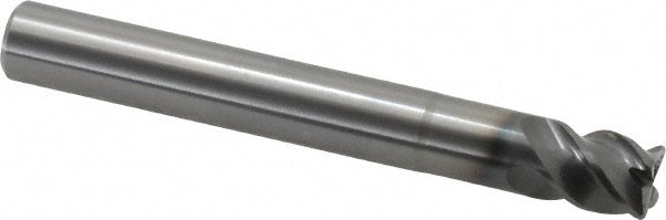 OSG 447102111 Corner Radius End Mill 3/8" Dia, 3/8" LOC, 0.0300" Radius, 4 Flute, Solid Carbide