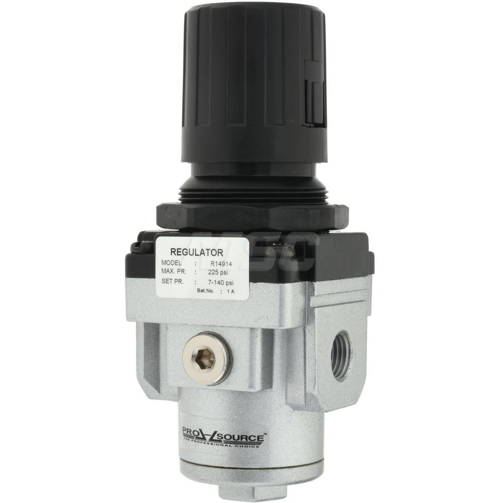 Pro-Source 1230102522PRO Compressed Air Regulator 1/4" NPT, 220 Max psi, Intermediate