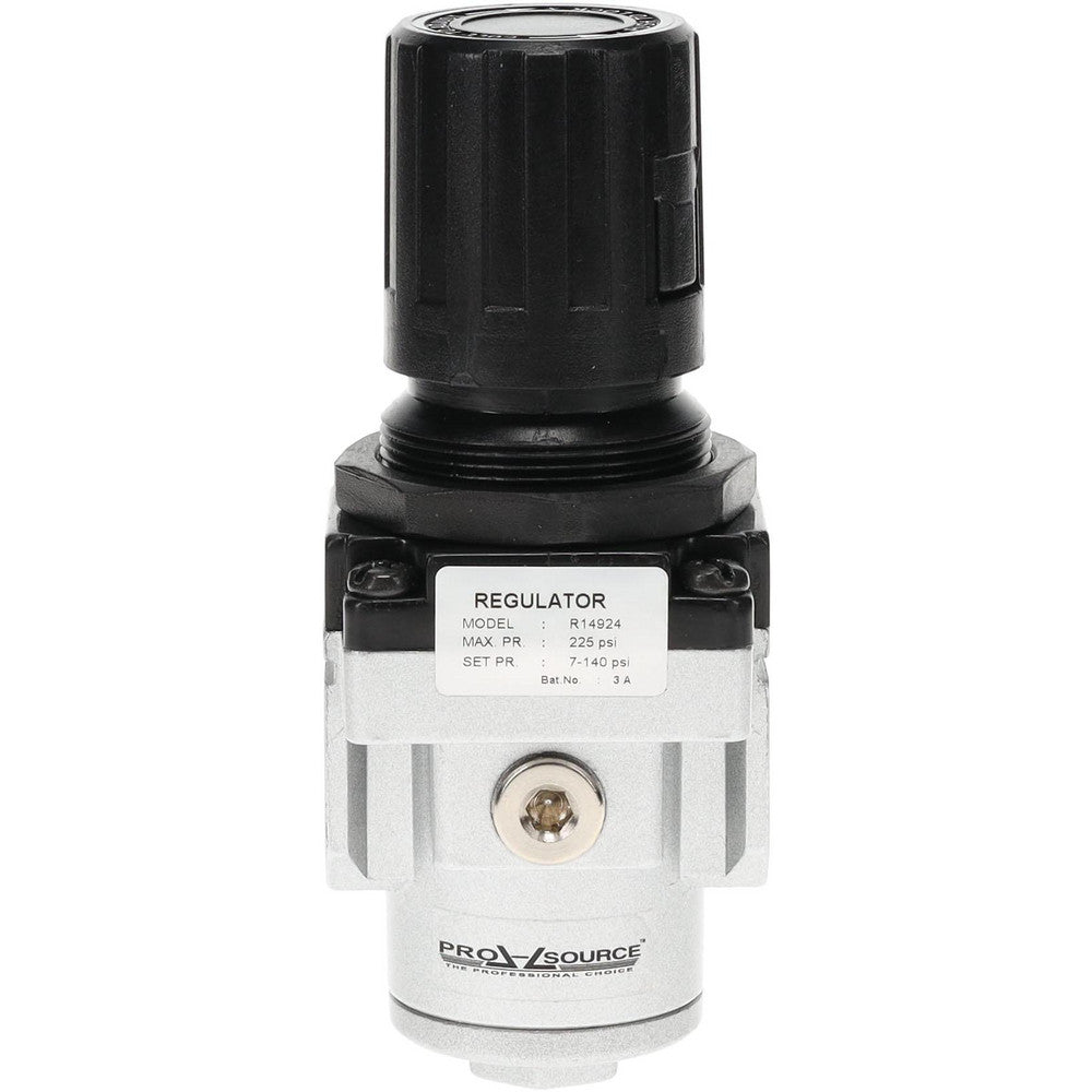Pro-Source 1230103722PRO Compressed Air Regulator 3/8" NPT, 220 Max psi, Intermediate