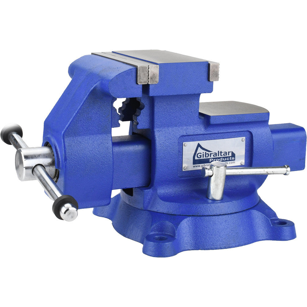Gibraltar CBV045-1 Bench & Pipe Combination Vise 5.5" Jaw Width, 6" Jaw Opening, 3-3/4" Throat Depth