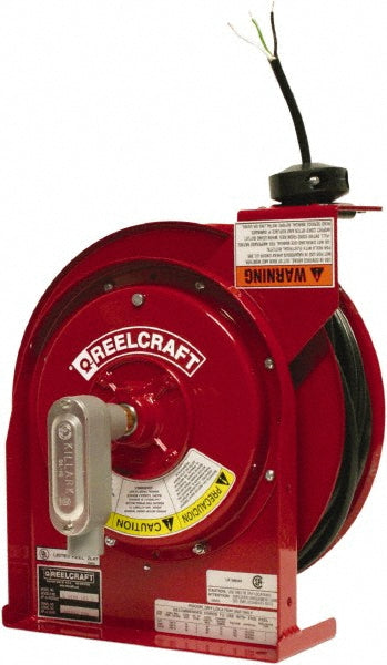 Reelcraft L 4545 123 X Cord & Cable Reel 12 AWG, 45' Long, Flying Lead End