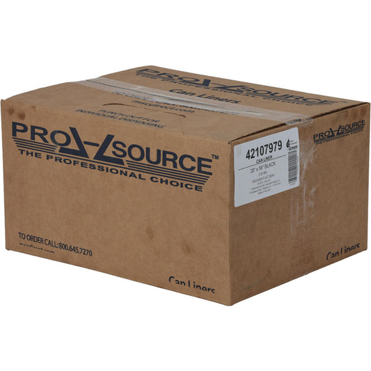 Pro-Source PSM6161FB Contractor Trash Bags 60 gal, 2 mil, Pack of 100