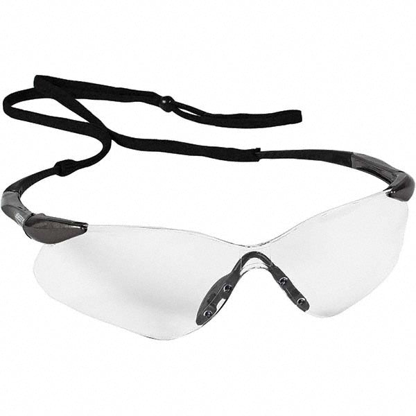 KleenGuard 20470 Safety Glass Scratch-Resistant, Polycarbonate, Clear Lenses, Frameless, UV Protection